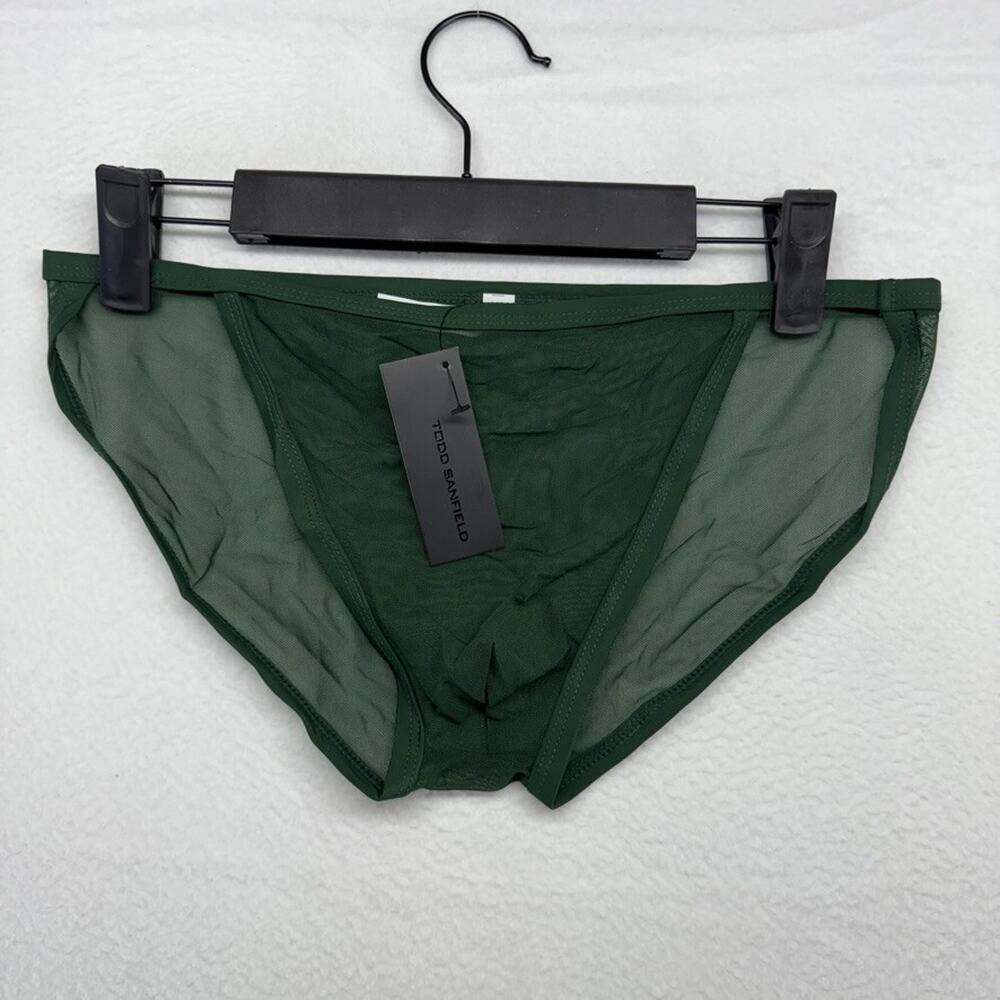 Todd Sanfield Brief Men's XS Green Pine Defiant Endurance Mesh Underwear NEW